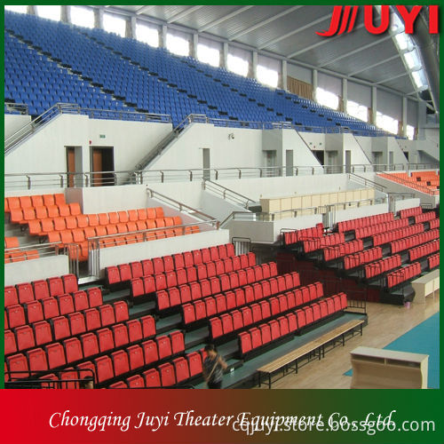 JY-720 Factory Price retractable movable indoor plastic bleachers portable